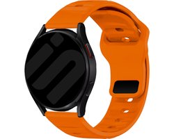 Strap-it Universeel 22mm outdoor siliconen bandje - geschikt voor Samsung Galaxy Watch 3 45mm / 1 46mm / Gear S3 - Polar Vantage M / V3 / Grit X - Xiaomi Mi Watch / Watch S1 / S3 / 2 Pro - Amazfit GTR 2-3-4 - OnePlus Watch 1/2 - oranje