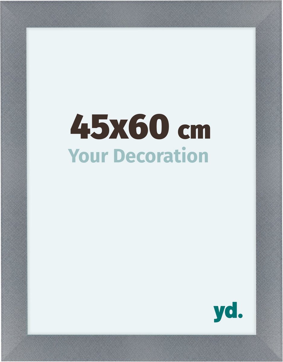 yd. Your Decoration - Fotolijst 45x60 cm - MDF - Aluminium Geborsteld - Como