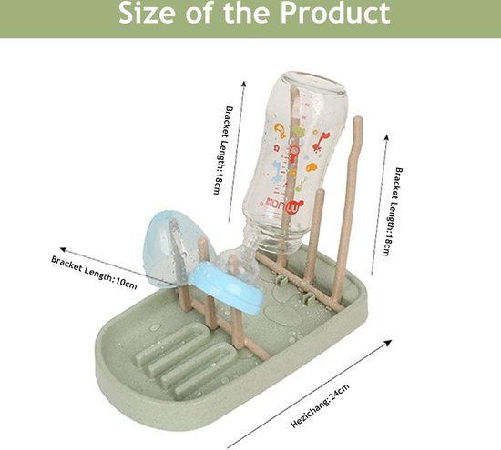 Flessen Droogrek - Flessen Droogrek Baby - Flessendroogrek - Afdruiprek Baby - Afdruiprek Babyfles - Droogrek Babyfles - Droogrek Flesjes - Flessen Druiprekje - Droogrek Waterflessen - Flessendroogrek Baby - Droogrek Flessen van Cangaroo — afbeelding 2