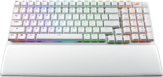 Asus ROG Strix Scope II 96 Wireless White - Toetsenbord Bedraad & draadloos - Bluetooth 5.1 - USB - 1000 Hz - RGB - wit