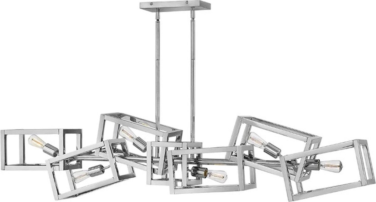 Hinkley/ Fredrick Ramond LED Hanglamp Ensemble | 6X E27 Max 60W | Dimbaar | Polished Nickel