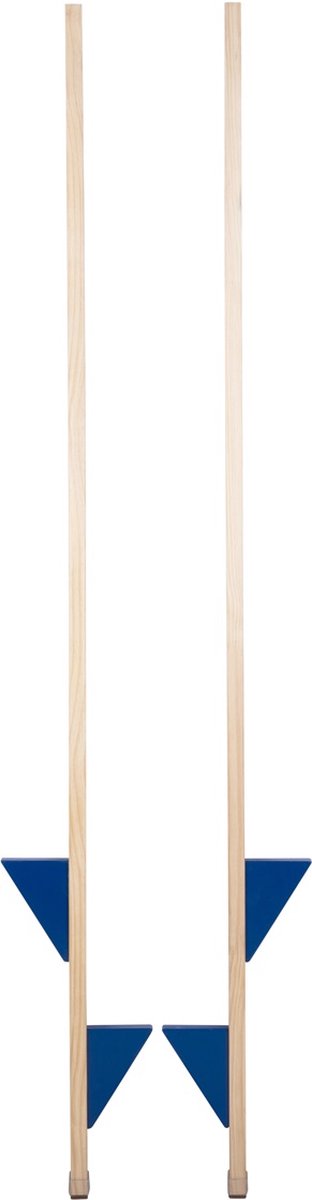 Stelten blauw/rood gemaakt van beukenhout - 170 cm verstelbaar