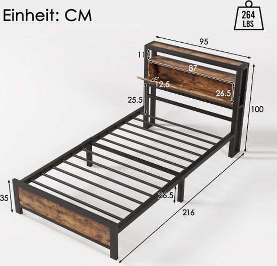 UISEBRT Gestoffeerd bed, 90 x 200 cm, bedframe met knopen, platformbedframe met gevoerd hoofdeinde van fluweel, houten lattensteun, tweepersoonsbed voor volwassenen, modern design (zwart