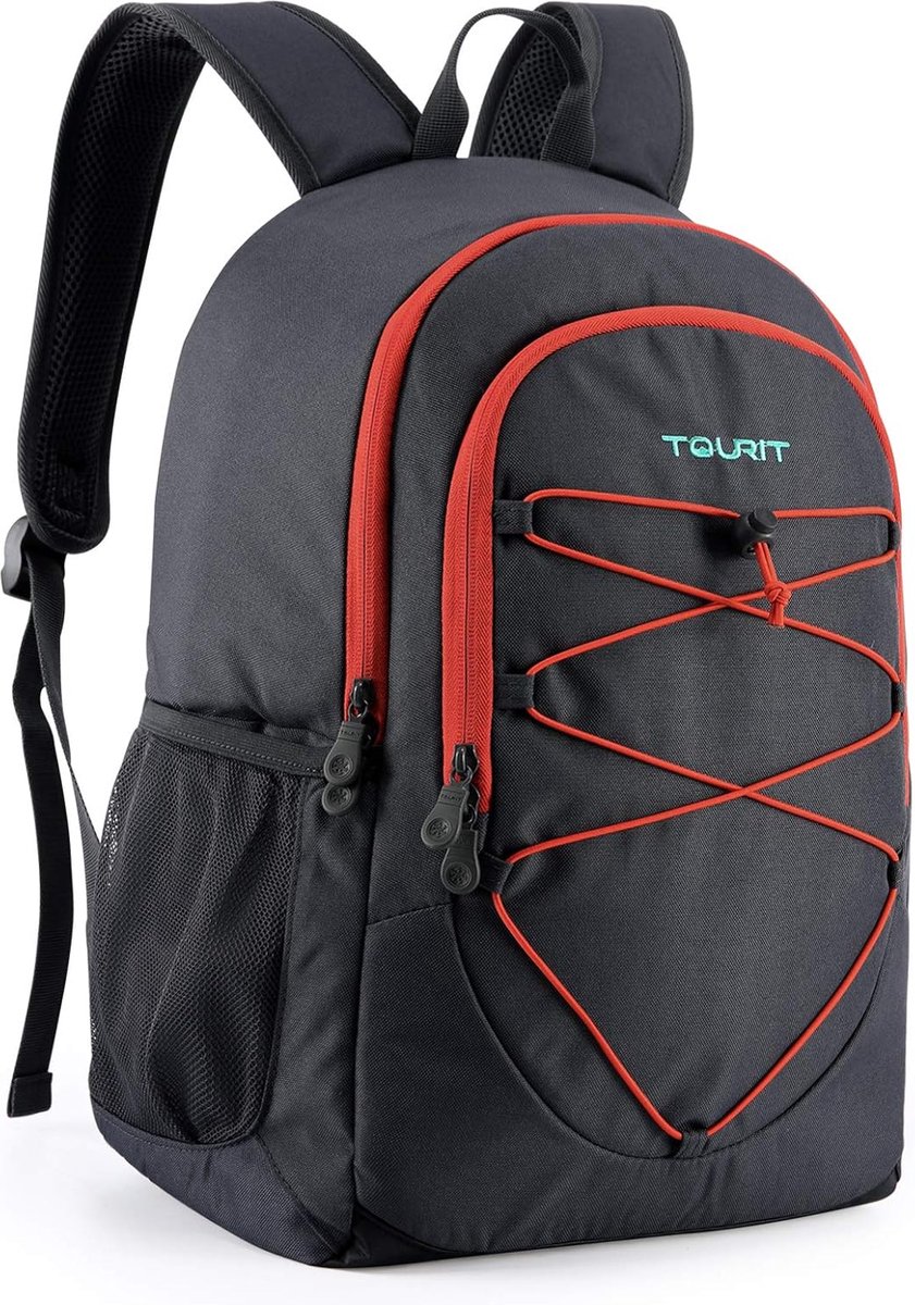 Thermo-rugzak voor lunch, 28 blikjes, grote pizza, koelkast, heren, portemonnee, geïsoleerde tas, waterdicht, voedselcontainer voor wandelen, kamperen, picknick, barbecues, sportevenementen,