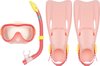 Waimea Ensemble de plongée - Masque/Tuba/Flex - Kids - Rose - 35-38