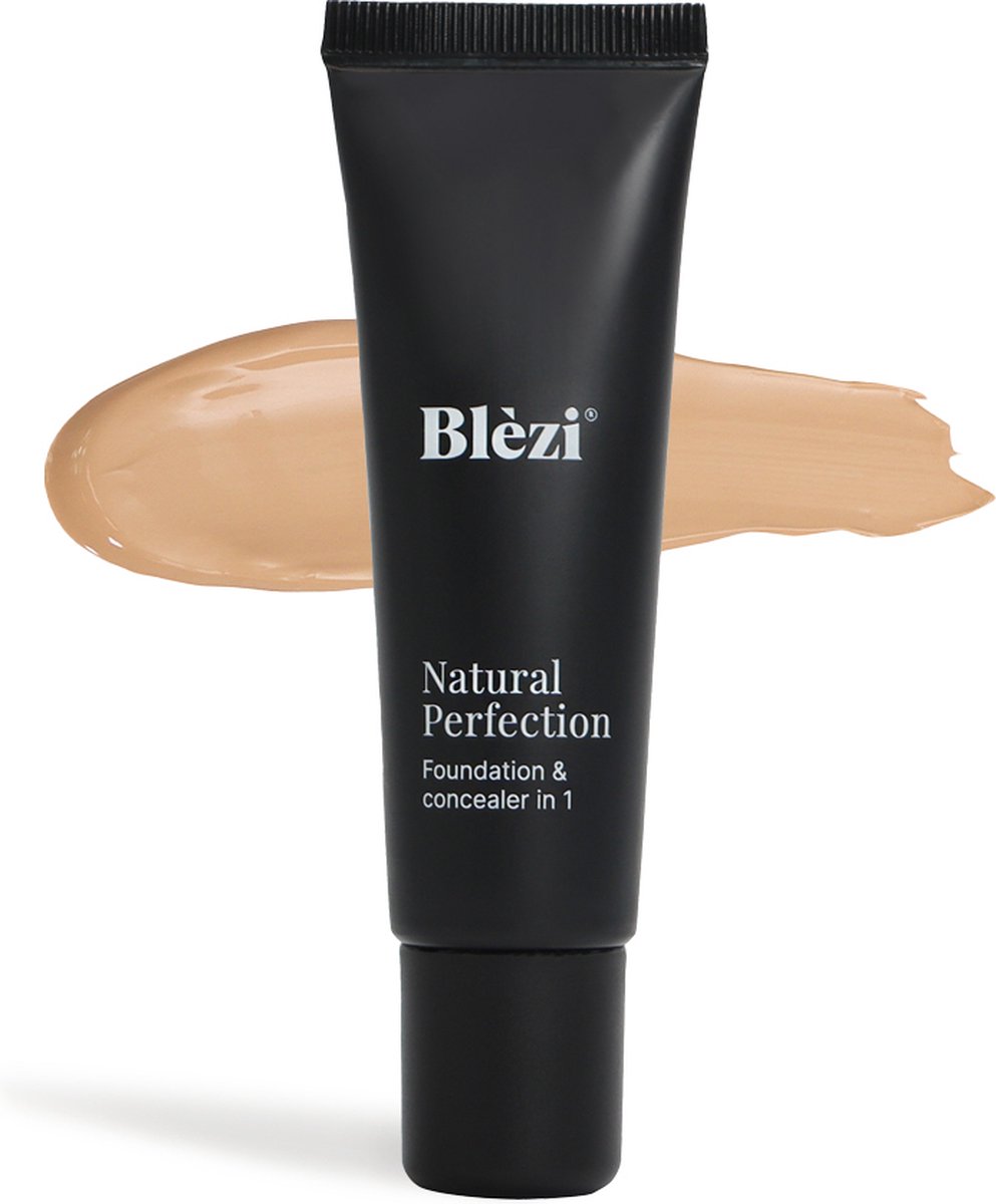 Goedkoopste Blèzi® Natural Perfection 05 Light - Hypoallergene foundation & concealer in één - Herstelt, hydrateert en egaliseert de huid