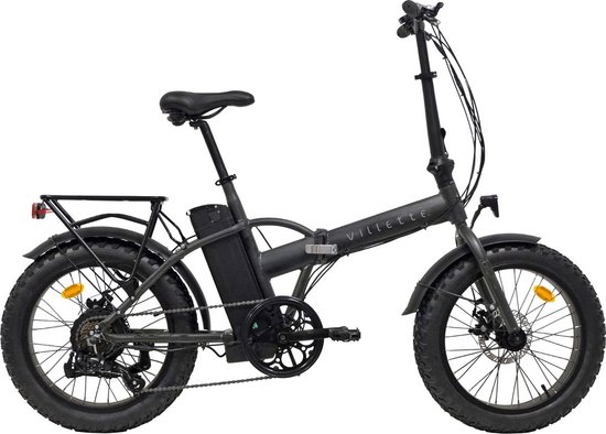 Villette le Gros elektrische vouw fatbike 20 inch 13Ah accu 7 versnellingen 4 inch brede banden