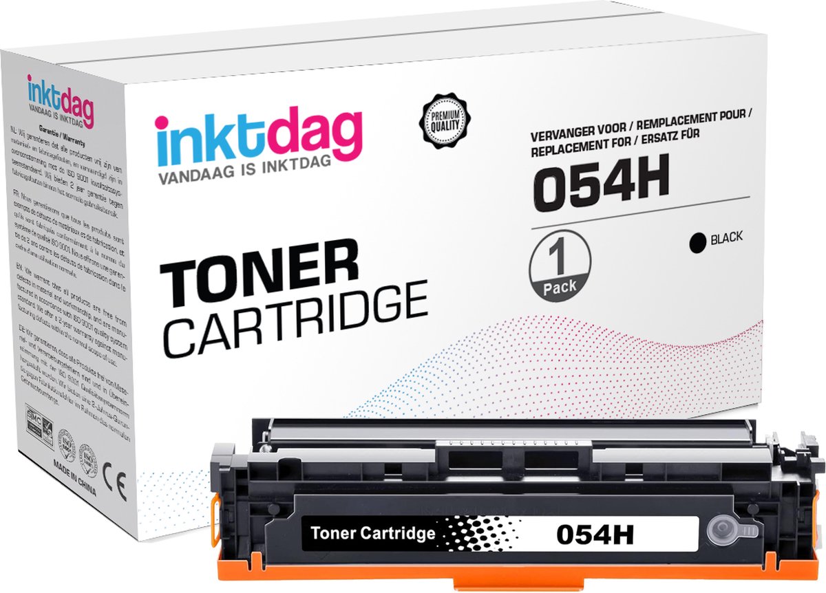 Inktdag Laser toner cartridges voor  Canon 054 toner Zwart | Geschikt voor Canon i-Sensys LBP621CW, Canon i-Sensys LBP623CDW, Canon i-Sensys MF641CW, Canon i-Sensys MF643CDW en Canon i-Sensys MF645CX