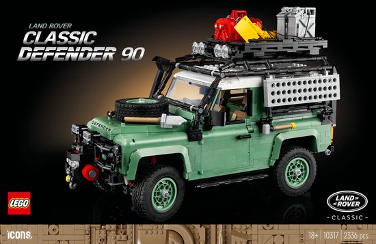 LEGO Icons Land Rover Classic Defender 90 Auto Model Bouwpakket voor Volwassenen - 10317