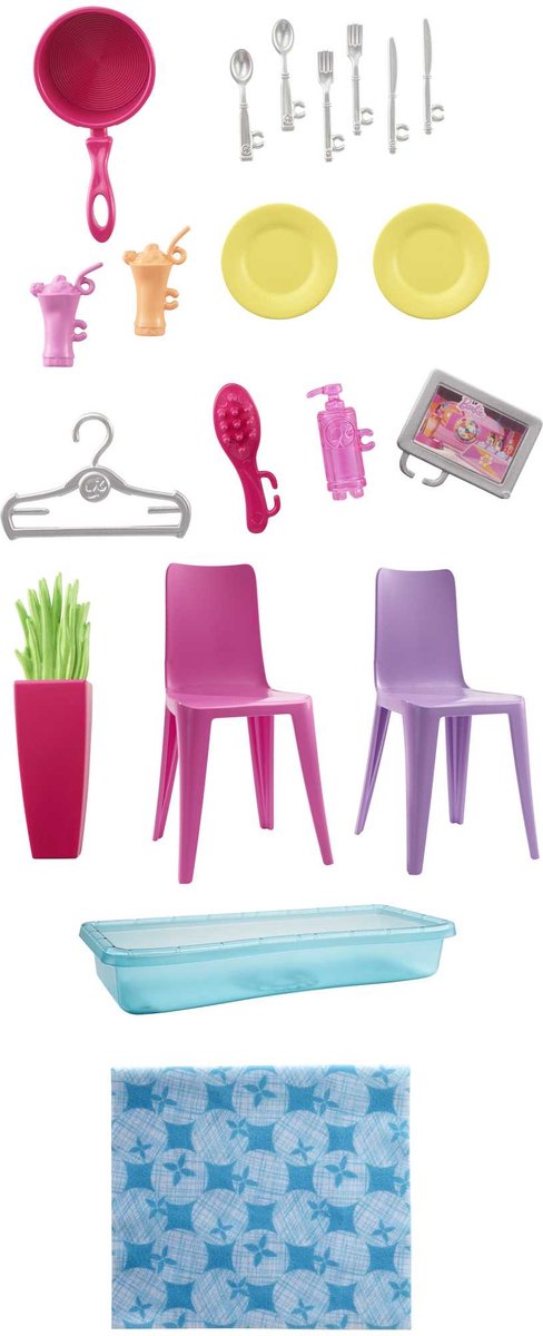Barbie Huismeubels En Accessoires Pop Roze van Merkloos — afbeelding 3
