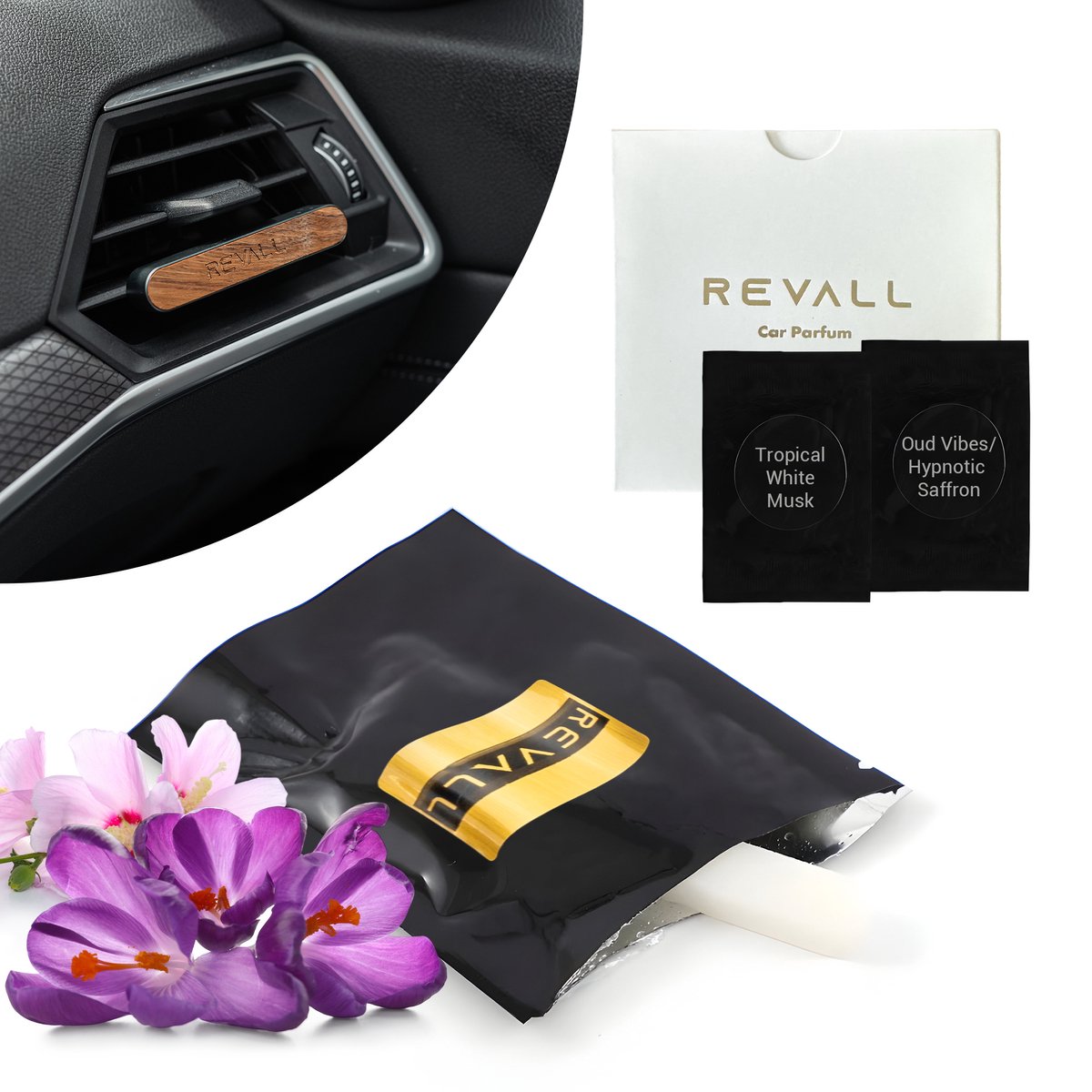 Goedkoopste REVALL® Auto Parfum Navullingen – Blossom Nectar – 2 Stuks - Auto Geurverfrisser – Luchtverfrisser – Autogeur - Autoparfum