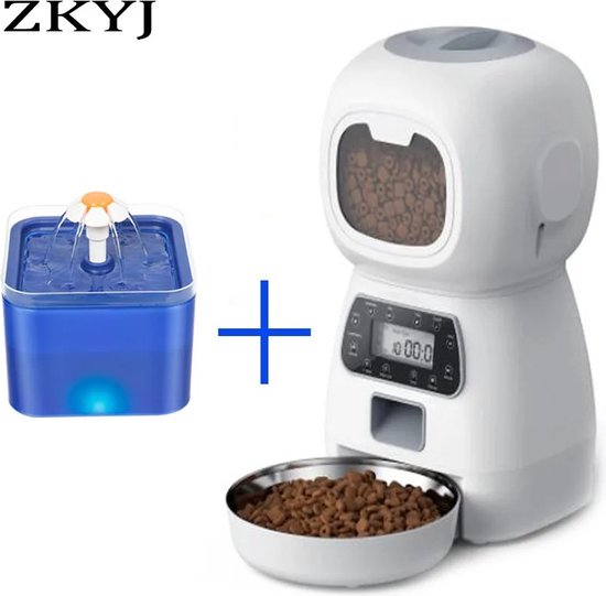 Automatische Huisdierenvoeder - Inclusief waterbakfontein - - Automatische - €133,95