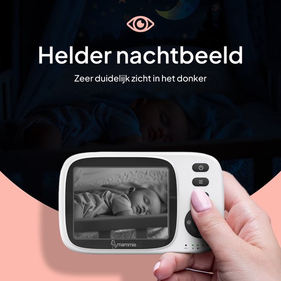CZEview Babyfoon met Camera 2.5K & 4X Zoom, 5.5 HD WiFi Video Babyfoon met App, Nachtzicht (1 Camera Inbegrepen