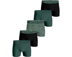 Björn Borg Cotton Stretch Boxershort Heren - Groen - 5 stuks - Heren onderbroeken - Boxer - Maat L