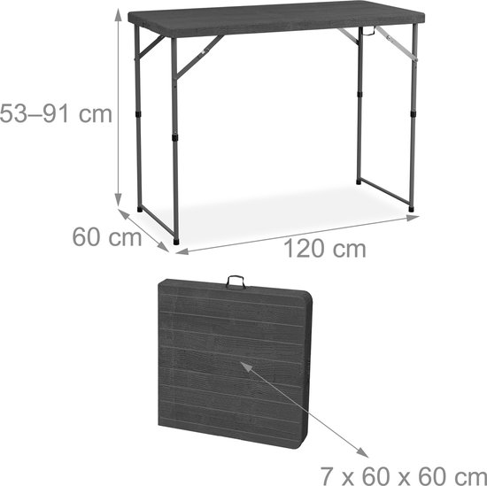 Tuintafel Engarden 70 x 70 cm - inklapbaar Wiegers Xl