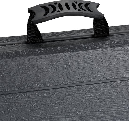 campingtafel inklapbaar - 120 x 60 cm - hoogte verstelbaar - 6 personen - tuintafel - grijs — afbeelding 5
