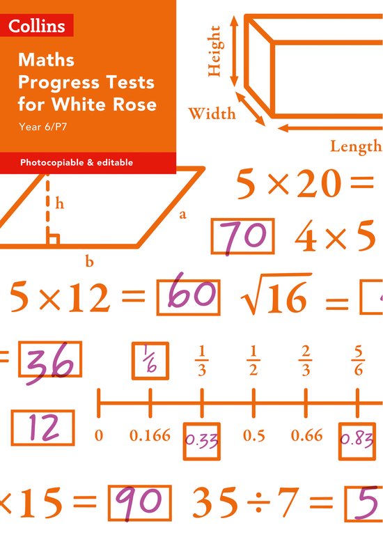 Year 6P7 Maths Progress Tests for White Rose Collins Tests   ... - cover