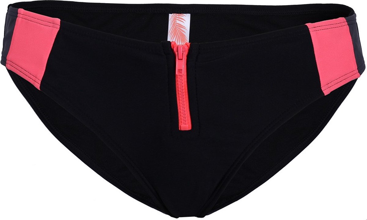 Zwarte bikinislip met rits
