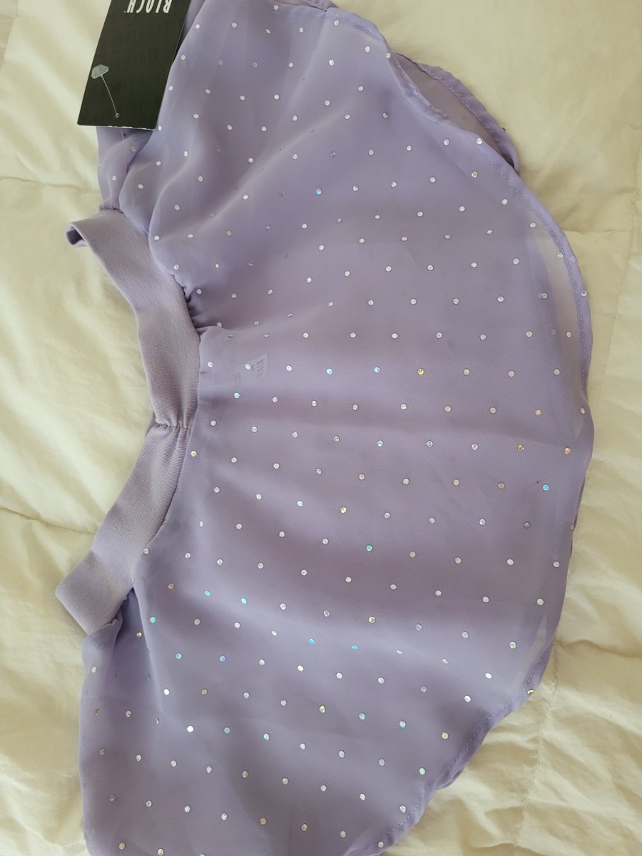 Bloch - Georgette Sequin Skirt - Balletrokje - dansrokje - Lilac - mt 6x-7