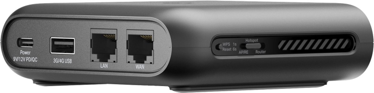 TP-Link TL-WR1502X draadloze router Gigabit Ethernet Dual-band (2.4 GHz / 5 GHz) Zwart