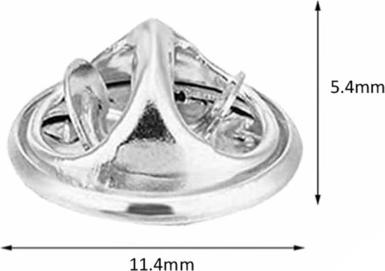Fako Bijoux® - Dos d'épingles à 50 points - Dos d'épingles pour badges - Épinglettes - Punaises - Supports d'embrayage papillon - Gardiens de capuchons d'épingles - DIY pour Bijoux de broche - 50 pièces - Argent