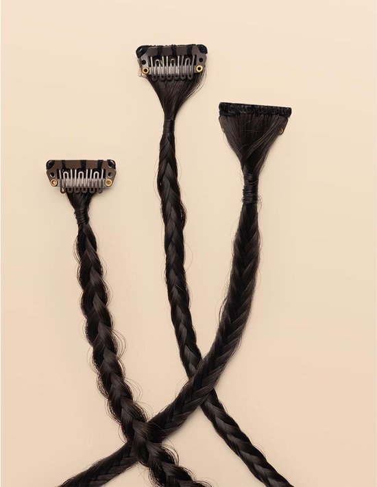 Infinity Braids - Braidies - Set van 3 Clip-in Vlechtjes - Lizzy, Jolie ...