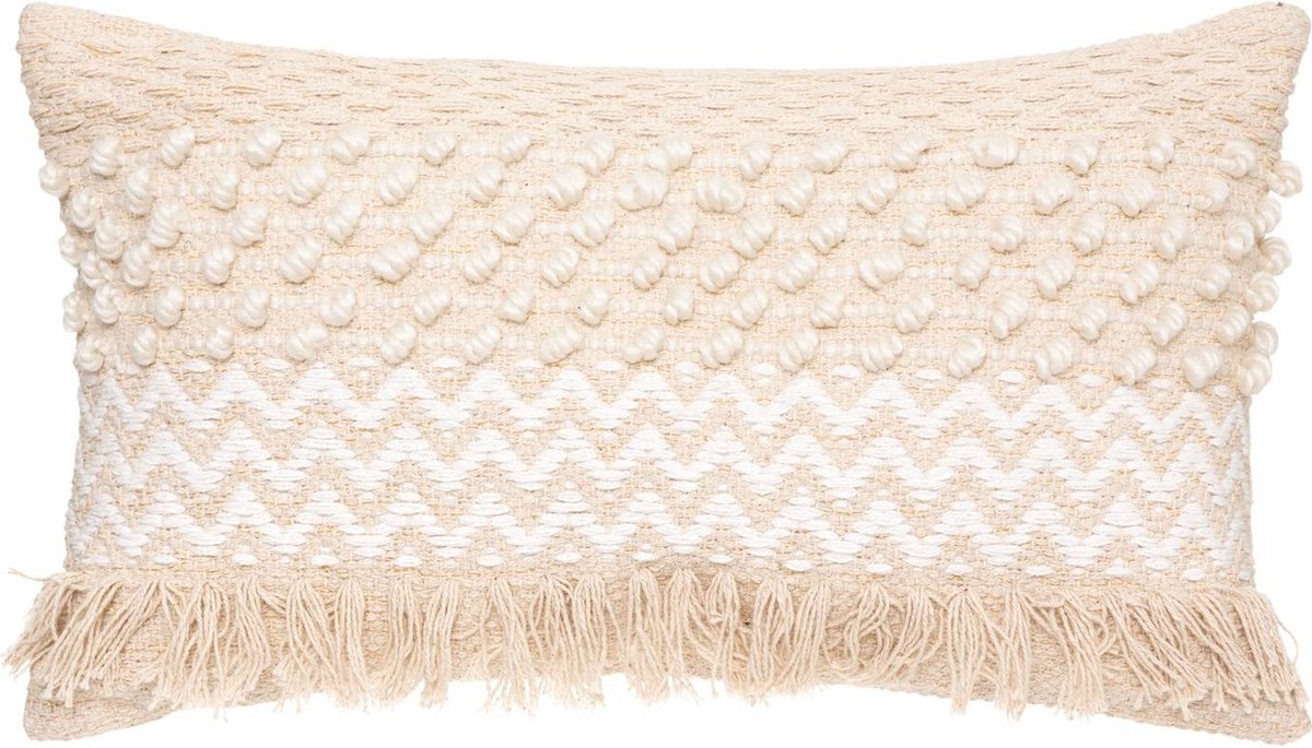 Decoratief kussen Cot Sand, katoen, boho, 30 x 50 cm