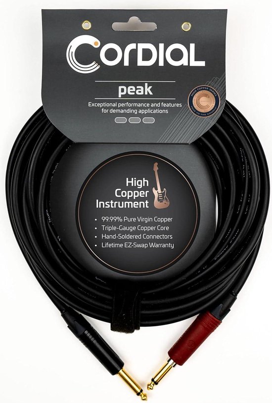 Cordial CRI6PR Câble Peak Jack /Jack Coudé - 6M - Câbles intrument