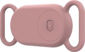 Premium sleutelhanger hoesje geschikt voor Samsung Smarttag 2 - voor hond of kat - huisdier - Samsung SmartTag2 Hoes - Case - Siliconen - Sleutelhanger - Roze