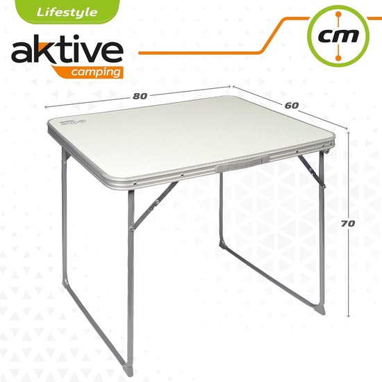 Rekkem HDPE klaptafel met stootborden 180 x 75 x 74cm Wit Rekkem HDPE klaptafel met stootborden 180 x 75 x 74cm Wit