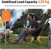 Chuvie® Camping Stoel - Groen M - Camping maanstoel - Ultralichte klapstoel met hoge rugleuning - Draagbaar 120 kg belasting - Reizen schommelstoelen buiten engelenstoel