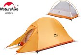 Naturehike Cloud Up 1 tent - 1 persoons tent - Lichtgewicht tent - Incl. grondzeil - Oranje - 20D 3000mm - Outdoor - Waterdicht - Hiking & Wandelen