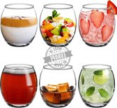Premium Kwaliteit - Nooit Morsen - Set van 6 - 405ml - 100% Loodvrij - Whiskyglas - Drinkglas - Korte Tumblers - Waterglazen - Wijnglazen - Sapglas - Whisky Tumblers - Dessertglazen