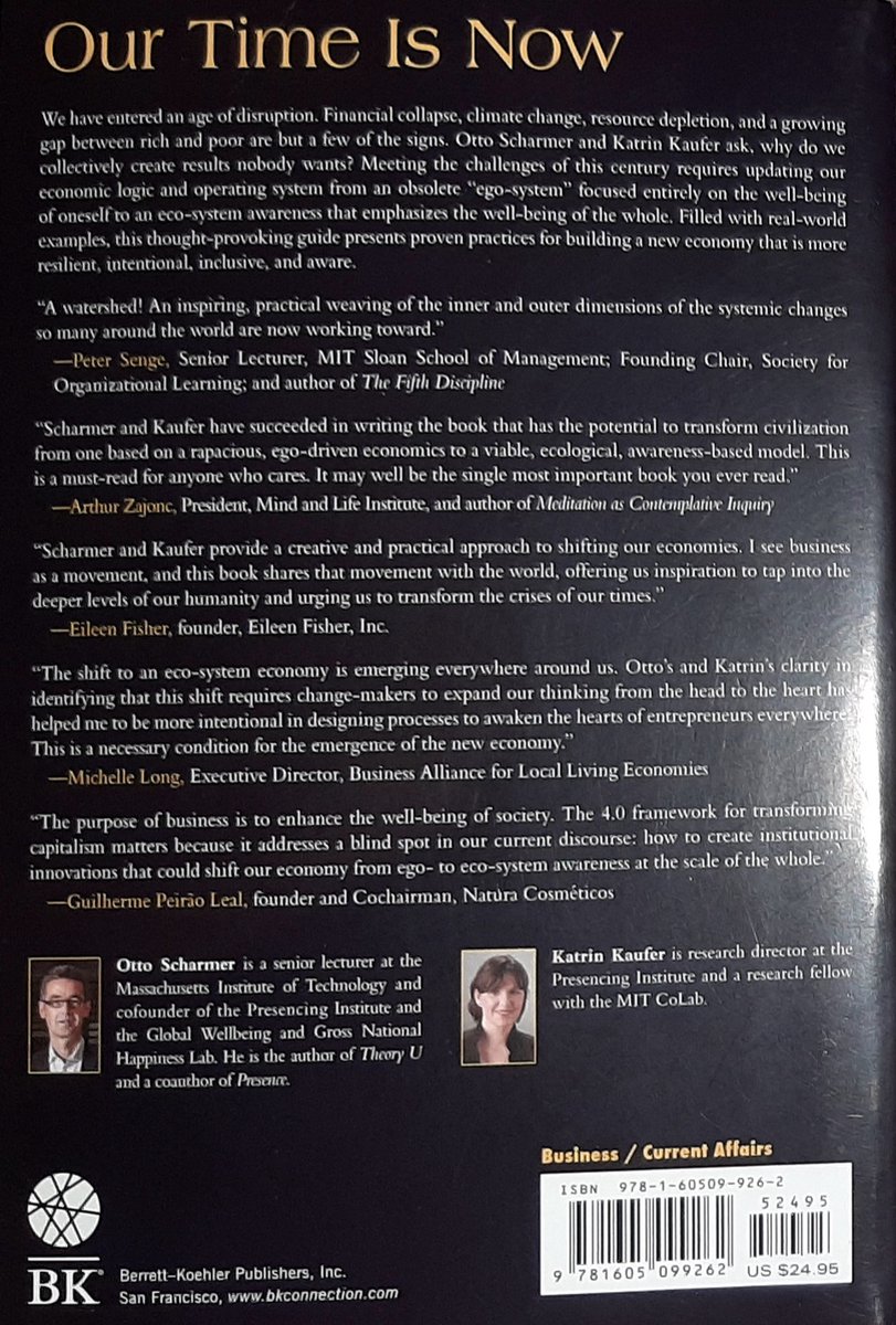 Leading From The Emerging Future - back cover