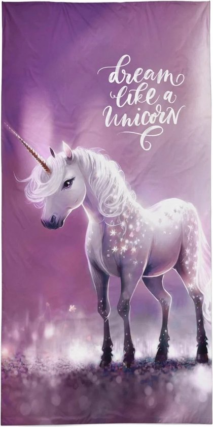 Holland Young - strandlaken - Dream like a unicorn - 70x140 cm