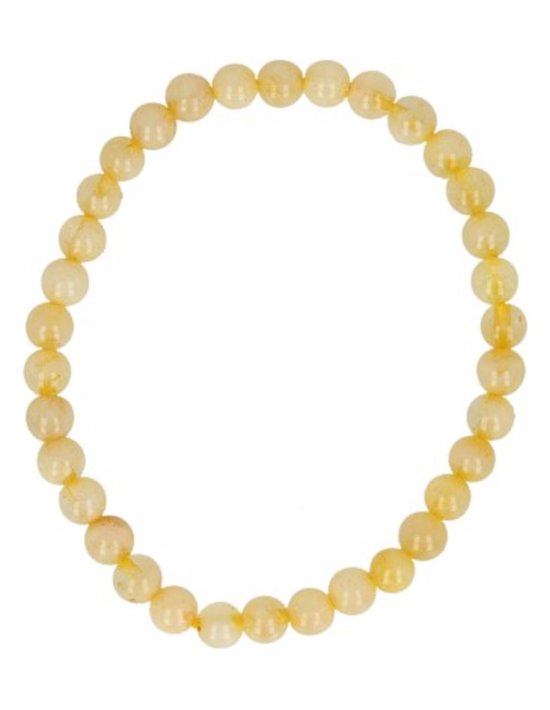 Bracelet enfant perles de citrine 4 mm (chauffées)