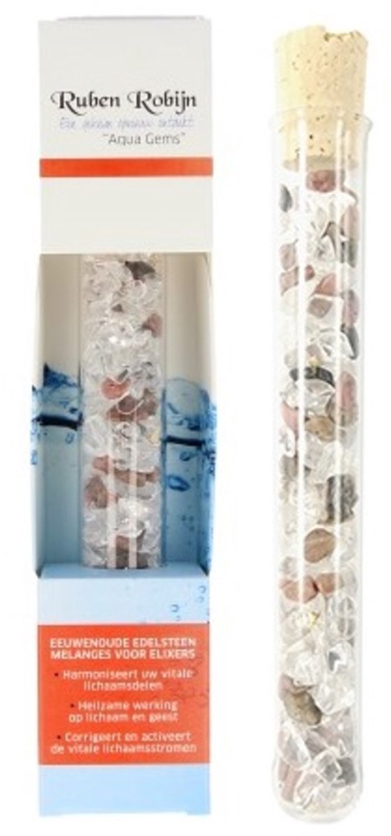 Goedkoopste Ruben Robijn Vergeving & Loslaten large Aqua Gems edelsteenwand