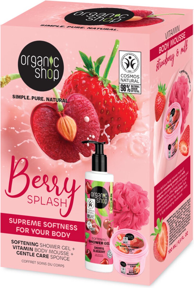 Goedkoopste Organic Shop Giftset Berry Splash Supreme Softness 1 set