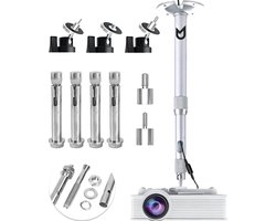 UpLiving® Beamerbeugel | 5KG draagkracht | 30-60 cm | Beamerbeugel Plafond | Beamerbeugel Muur | Beamer Statief | Beamer Standaard | Projector Beugel | Beamer Wandbeugel | Beamersteun