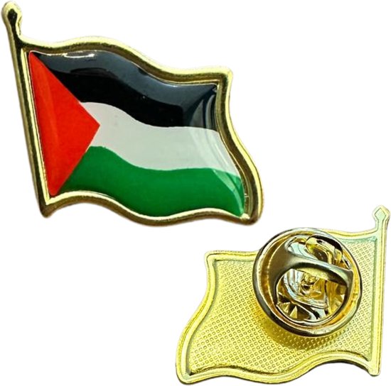 Épingle du drapeau palestinien - Broche Palestine - Épinglette du drapeau palestinien - Or