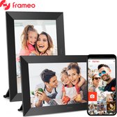 Vinteq Digitale Fotolijst 10.1 inch - HD - Frameo app - Digitaal fotolijstje - Wifi - Touchscreen - Zwart