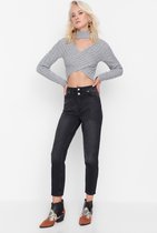 Trendyol TWOSS21JE0153 Volwassenen Vrouwen Jeans Single pack - Zwart - 36