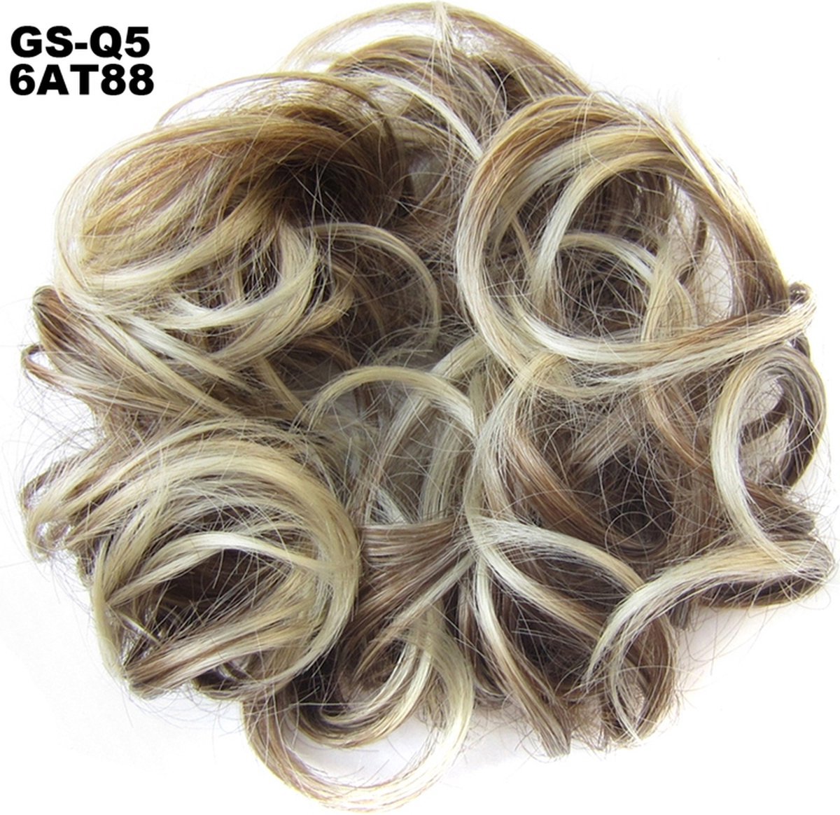 Jumada's - Haar Wrap, hairextensions knotje bruin/blond 6AT88#