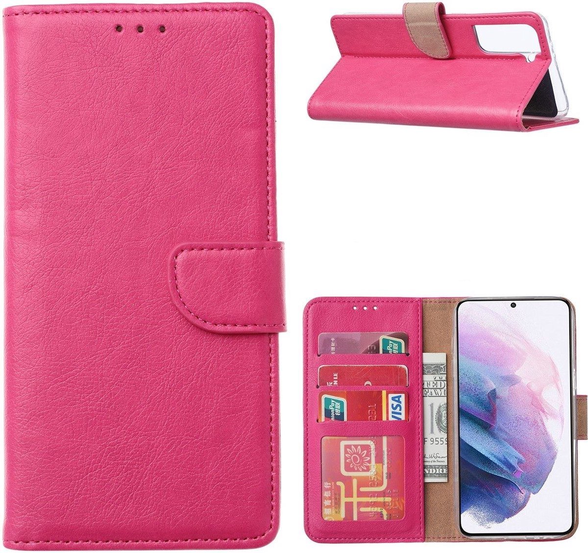 Cityhoesje-Bookcase incl. Pasjeshouder geschikt voor Samsung S22 Plus