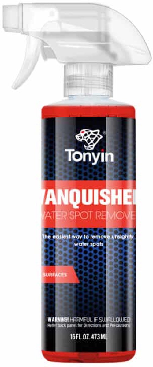 TONYIN | Vanquished waterspot remover | Dé oplossing voor die vervelende kalkvlekken! Verwijdert zelfs lichte swirls | 473ml