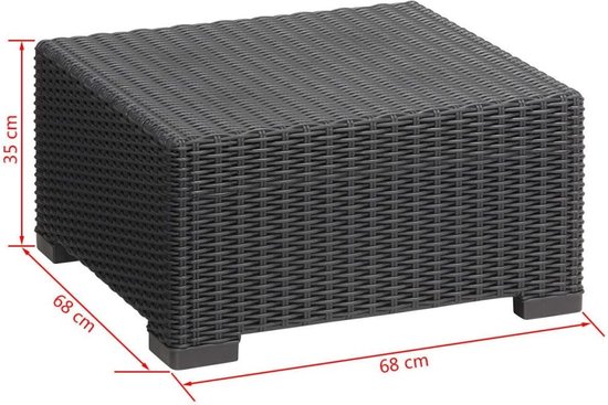 Bijzettafel voor buiten Margarite aluminium - antraciet Modern