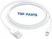 Topparts iphone / ipad oplaadkabel - usb to lightning 1M - voor bijna alle iphone 7/8/XR/11/X/XS