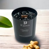 Geurkaars Obsidian - 200 gr - Handgemaakte Geurkaars - Woodwick Geurkaars Candle Jar | Brandtijd: 50 uur
