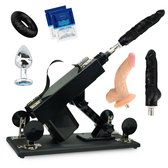 Sex Machine Met 2 Luxe Opzetstukken – Dildo – Seksmachine - Neukmachine – Fuck machine – Met Gratis Cockring & Buttplug