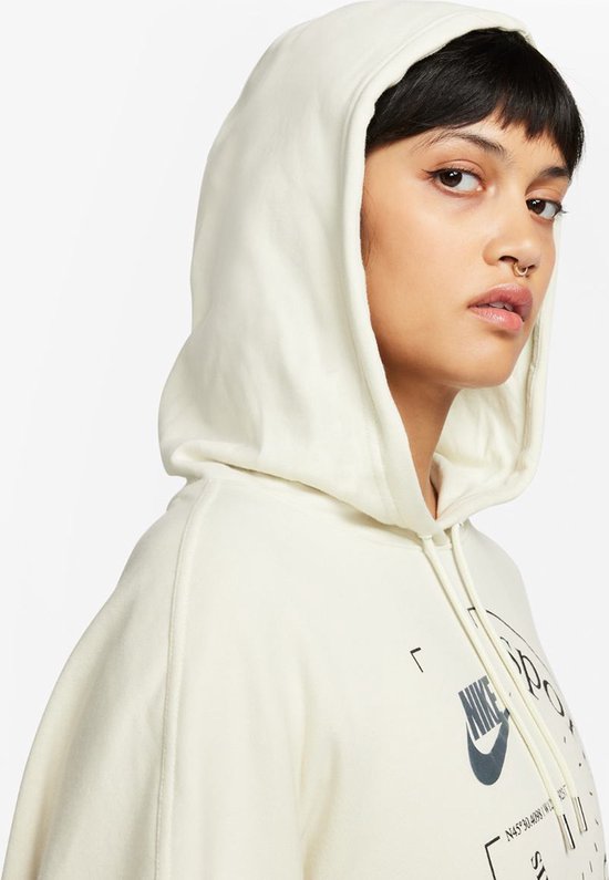 NEYOUQE Dames Oversized Hoodies Sweatshirts Lange Mouwen Effen Kleur Trui Winter, C-blauw, M